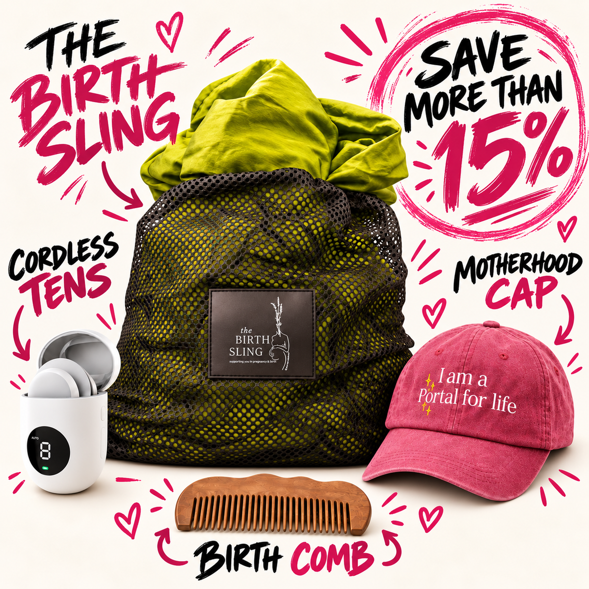 The Ultimate Birth Bundle - Wattle Green